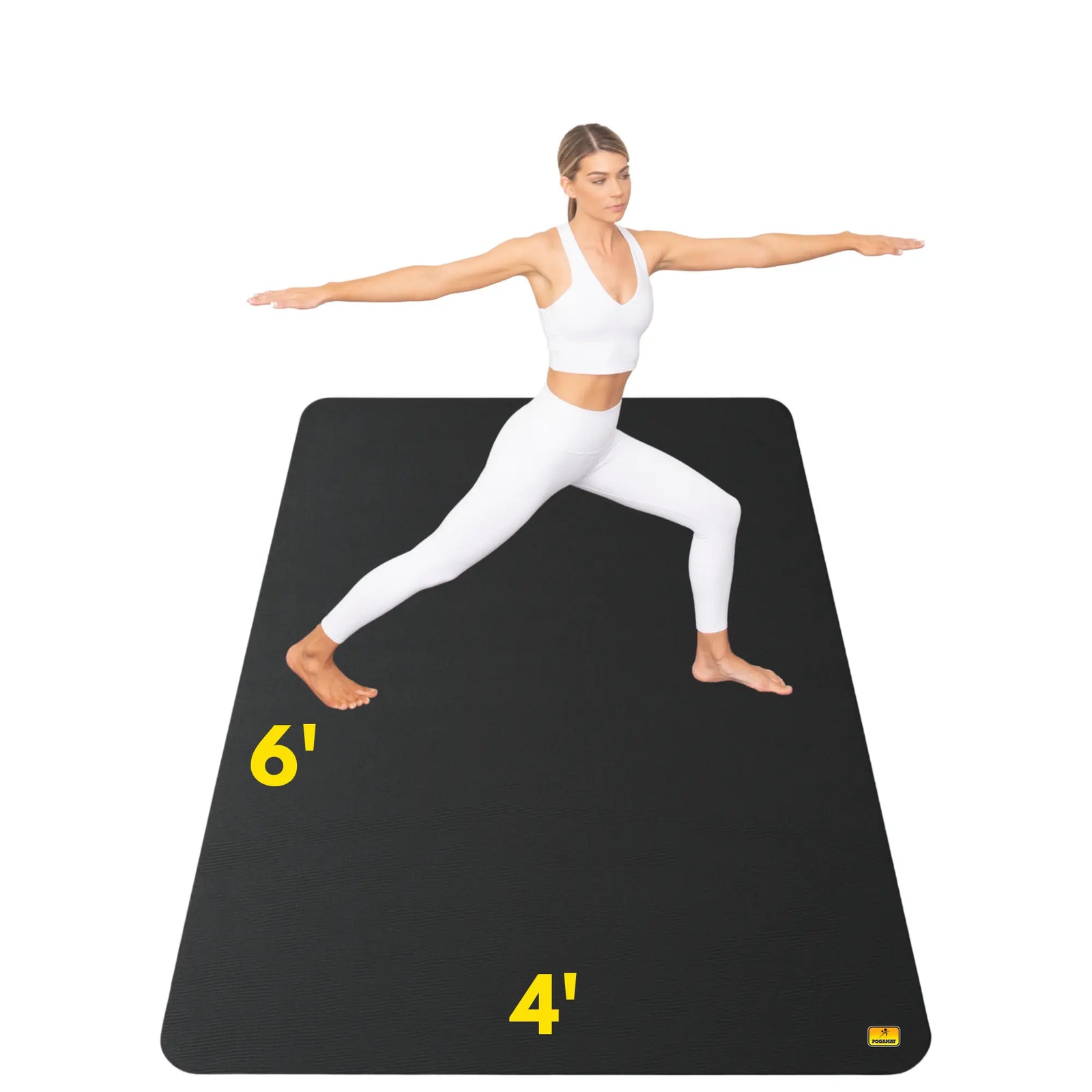 6' x 4' x 8mm Yoga Mat - (24 Square Feet) Pogamat